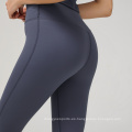 Copa de entrenamiento Damas Yoga Leggings de gimnasio de entrenamiento de cintura alta para mujeres